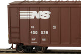ACF 50'6" Outside-Braced Boxcar - Flashing Rear End Device - Ready-to-Run -- Norfolk Southern #400028 (Boxcar Red)-3