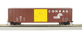 ACF 50'6" Outside-Braced Boxcar - Flashing Rear End Device - Ready-to-Run -- Conrail #166313 (Boxcar Red, white)-2