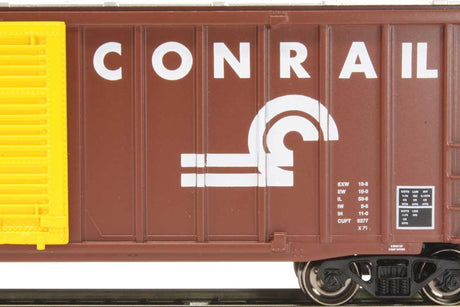 ACF 50'6" Outside-Braced Boxcar - Flashing Rear End Device - Ready-to-Run -- Conrail #166313 (Boxcar Red, white)-3