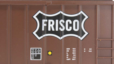 ACF 50'6" Outside-Braced Boxcar - Flashing Rear End Device - Ready-to-Run -- St. Louis - San Francisco #44213 (Boxcar Red, white)-3