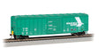 ACF 50'6" Outside-Braced Boxcar - Flashing Rear End Device - Ready to Run -- Berlin Mills Railway BMS #266 (Teal, white)
