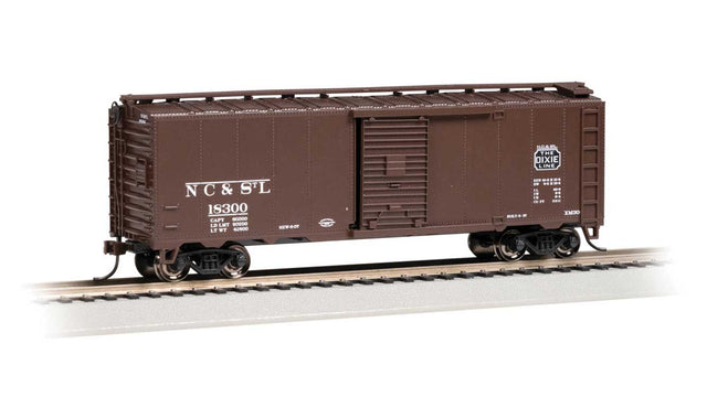 Steam-Era 40' Steel Boxcar - Ready to Run - Silver Series(R) -- Nashville, Chattanooga & St. Louis #18300 (Boxcar Red, Dixie Line Slogan)