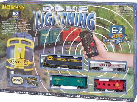 Blue Lightning Train Set - E-Z App(TM) -- Atchison, Topeka & Santa Fe-2