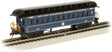 Old-Time Wood Coach with Round-End Clerestory Roof - Ready to Run -- Baltimore & Ohio (Royal Blue Scheme, blue, black)