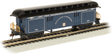 Old-Time Wood Baggage with Round-End Clerestory Roof - Ready to Run -- Baltimore & Ohio (Royal Blue Scheme, blue, black)
