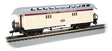 Old Time Wood Baggage with Round-End Clerestory Roof - Ready to Run -- Old Colony Railroad (yellow, red)