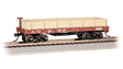Old-Time Wood Gondola - Ready to Run -- Atchison, Topeka & Santa Fe #966 (Boxcar Red, beige)