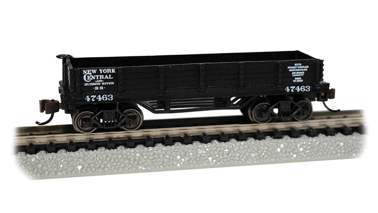 Old-Time Wood Gondola - Ready to Run -- New York Central (black)