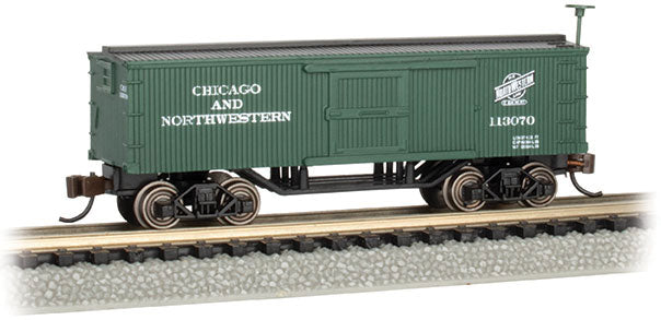Old-Time Wood Boxcar - Ready to Run -- Chicago & North Western