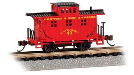 Old-Time Wood Bobber Caboose - Ready to Run -- Denver & Rio Grande #49