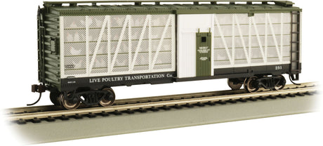 Poultry Stock Car - Ready to Run -- Live Poultry Transportation Co. #251 (green, white)