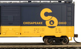 Pullman-Standard PS-1 40' Steel Boxcar - Ready to Run - Silver Series(R) -- Chesapeake & Ohio #13098 (blue, yellow; Large C&O Logo, LCL)-3