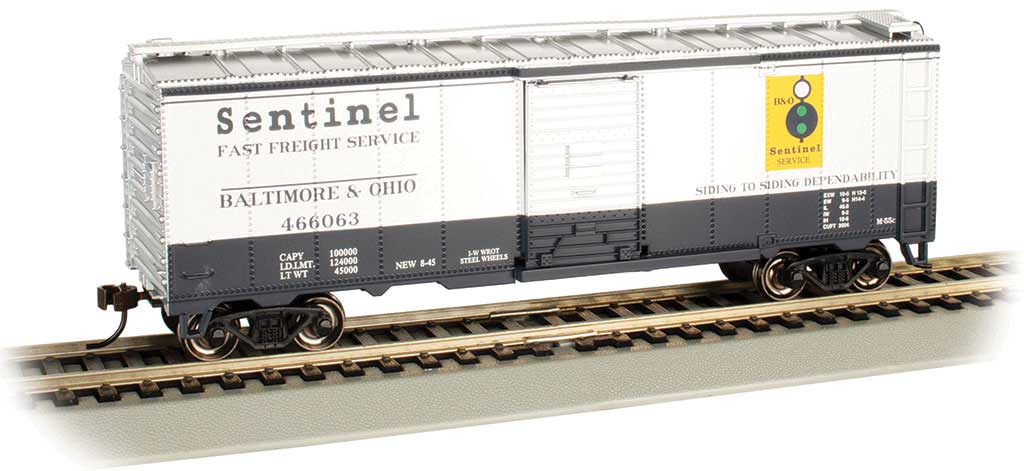 Pullman-Standard PS-1 40' Steel Boxcar - Ready to Run - Silver Series(R) -- Baltimore & Ohio #466063 (Sentinel Service)
