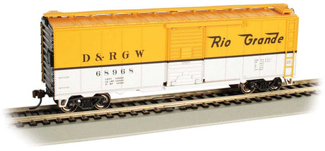 Pullman-Standard PS-1 40' Steel Boxcar - Ready to Run - Silver Series(R) -- Denver & Rio Grande Western #68968 (Aspen Gold, silver)