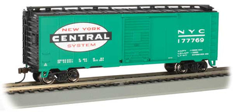 Pullman-Standard PS-1 40' Steel Boxcar - Ready to Run - Silver Series(R) -- New York Central #177769 (Jade Green, black; Large Cigar Band Logo)