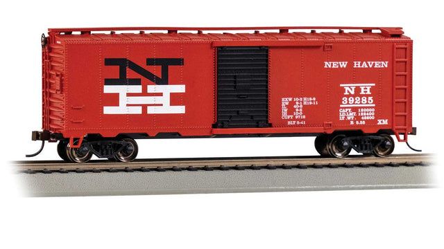 Pullman-Standard PS-1 40' Steel Boxcar - Ready to Run - Silver Series(R) -- New Haven #39285 (vermillion, black, white; Large NH Logo)