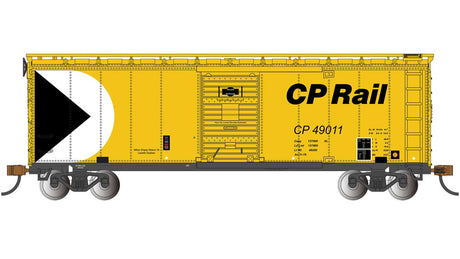 Pullman-Standard PS-1 40' Steel Boxcar - Ready to Run - Silver Series(R) -- Canadian Pacific #45011 (yellow, black, white, Multimark Logo)