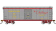Pullman-Standard PS-1 40' Steel Boxcar - Ready to Run - Silver Series(R) -- Union Pacific #9149 (Challenger Merchandise, gray, red, yellow)