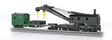 250-Ton Crane Car & Boom Tender - Silver Series(R) -- Chesapeake & Ohio-1