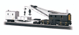 250-Ton Crane Car & Boom Tender - Silver Series(R) -- Painted, Unlettered (black, silver)