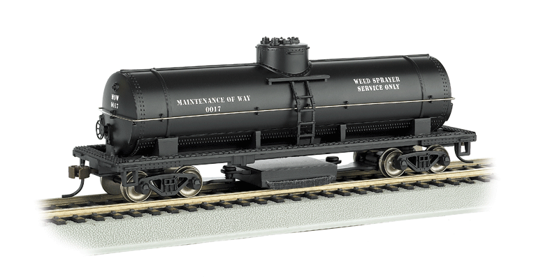 Track Cleaning Tank Car - Ready-to-Run - Silver Series(R) -- Maintenance-of-Way (Black)-1