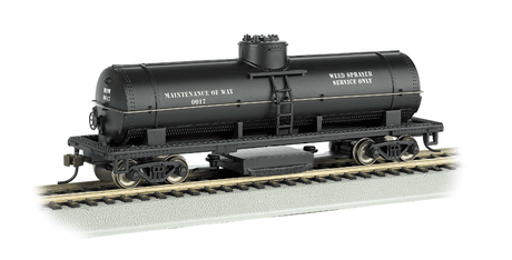 Track Cleaning Tank Car - Ready-to-Run - Silver Series(R) -- Maintenance-of-Way (Black)-1