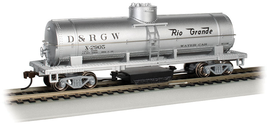 Track Cleaning Tank Car - Ready to Run - Silver Series(R) -- Denver & Rio Grande Western #X-2905 (silver, Water Service)