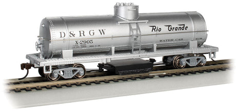 Track Cleaning Tank Car - Ready to Run - Silver Series(R) -- Denver & Rio Grande Western #X-2905 (silver, Water Service)
