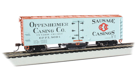 Track Cleaning 40' Wood Reefer with Removable Dry Pad - Ready to Run -- Oppenheimer Casing Co. OPPX #8004
