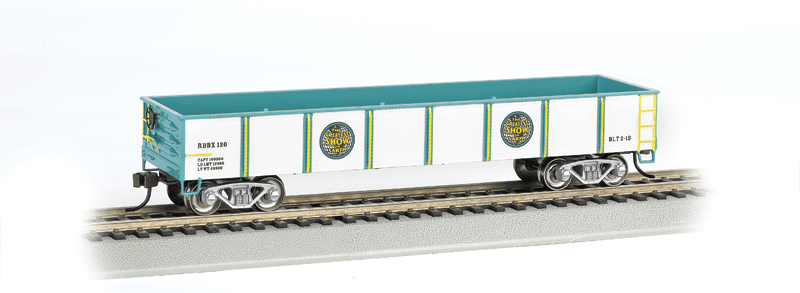 Gondola - Ready to Run -- Ringling Bros. and Barnum & Bailey(TM) #120 (white, blue)-1