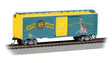 Pullman-Standard PS-1 40' Steel Boxcar - Ready to Run - Silver Series(R) -- Ringling Bros. & Barnum and Bailey Circus (blue, yellow)