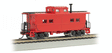 Northeast-Style Steel Cupola Caboose - Ready to Run - Silver Series(R) -- Painted, Unlettered (Caboose Red)-1