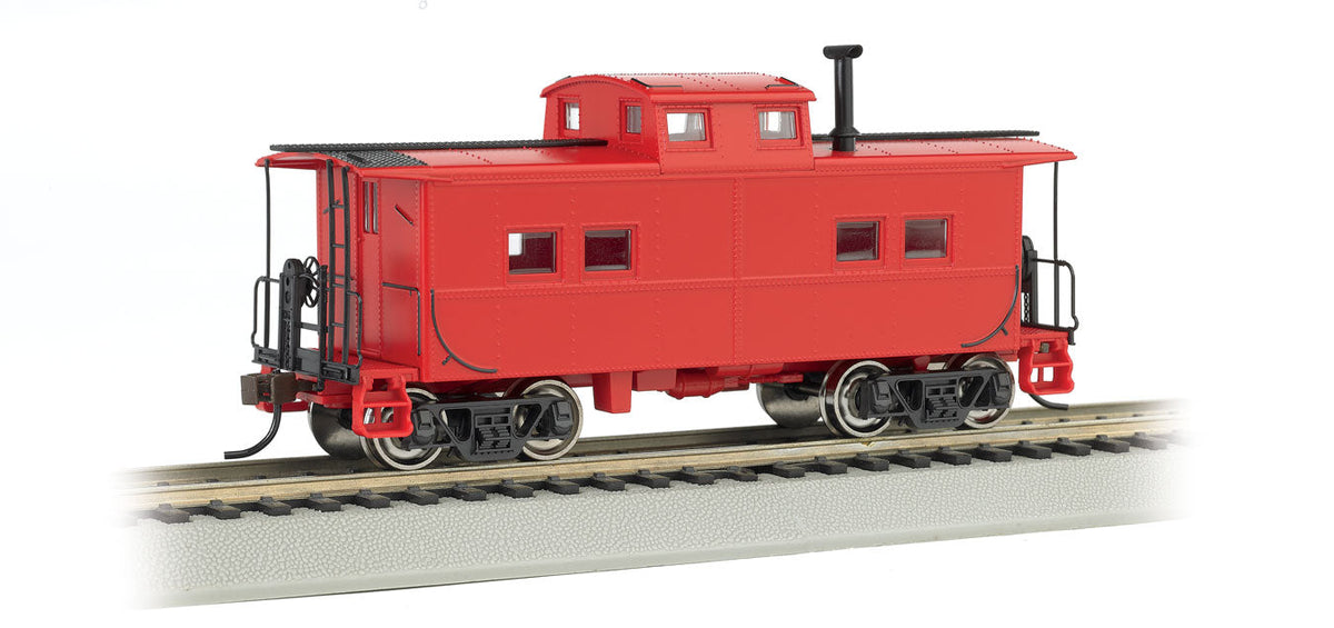 Northeast-Style Steel Cupola Caboose - Ready to Run - Silver Series(R) -- Painted, Unlettered (Caboose Red)-2