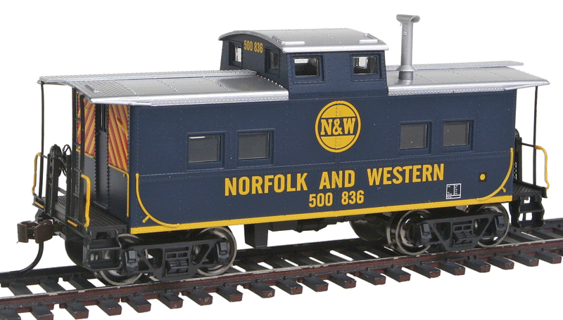Northeast-Style Steel Cupola Caboose - Ready to Run - Silver Series(R) -- Norfolk & Western #500836 (blue)-1