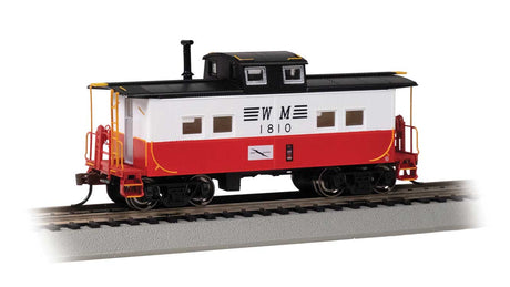 Northeast-Style Steel Cupola Caboose - Ready to Run - Silver Series(R) -- Western Maryland #1810 (Circus, white, red, black)