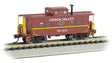 Northeast-Style Steel Cupola Caboose - Ready to Run - Silver Series(R) -- Lehigh Valley #95002 (Boxcar Red, yellow, black)