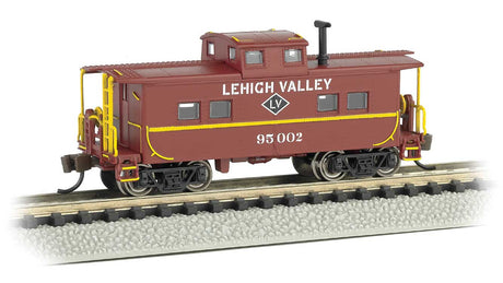 Northeast-Style Steel Cupola Caboose - Ready to Run - Silver Series(R) -- Lehigh Valley #95002 (Boxcar Red, yellow, black)