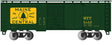 Pullman-Standard PS-1 40' Steel Boxcar - Ready to Run - Silver Series(R) -- Maine Central (green, yellow, Rectangular Logo)-1