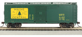 Pullman-Standard PS-1 40' Steel Boxcar - Ready to Run - Silver Series(R) -- Maine Central (green, yellow, Rectangular Logo)-2