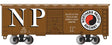 Pullman-Standard PS-1 40' Steel Boxcar - Ready to Run - Silver Series(R) -- Northern Pacific 27231 (Boxcar Red, white, red, black, Large Monad and NP)-1