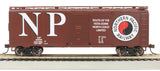 Pullman-Standard PS-1 40' Steel Boxcar - Ready to Run - Silver Series(R) -- Northern Pacific 27231 (Boxcar Red, white, red, black, Large Monad and NP)-2