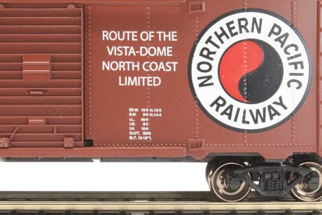 Pullman-Standard PS-1 40' Steel Boxcar - Ready to Run - Silver Series(R) -- Northern Pacific 27231 (Boxcar Red, white, red, black, Large Monad and NP)-3