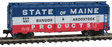AAR 40' Steel Boxcar - Ready to Run - Silver Series(R) -- Bangor & Aroostook (red, white, blue)-1