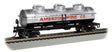 40' 3-Dome Tank Car - Ready to Run - Silver Series(R) -- Ambrose Wine Co. NATX #7501