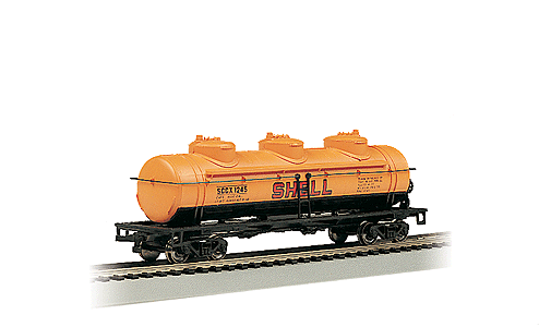 40' 3-Dome Tank Car - Ready to Run - Silver Series(R) -- Shell Oil Company