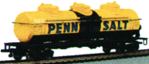 40' 3-Dome Tank Car - Ready to Run - Silver Series(R) -- Pennsalt