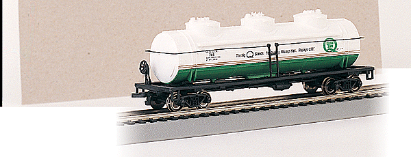 40' 3-Dome Tank Car - Ready to Run - Silver Series(R) -- Quaker State-1