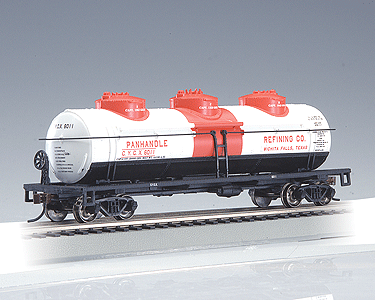 40' 3-Dome Tank Car - Ready to Run - Silver Series(R) -- Panhandle Refining Company