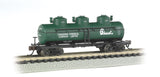 3-Dome Tank Car - Ready-to-Run -- Canadian Chemical Co., Ltd. GATX (green, white, black; Chemcell Logo)-2