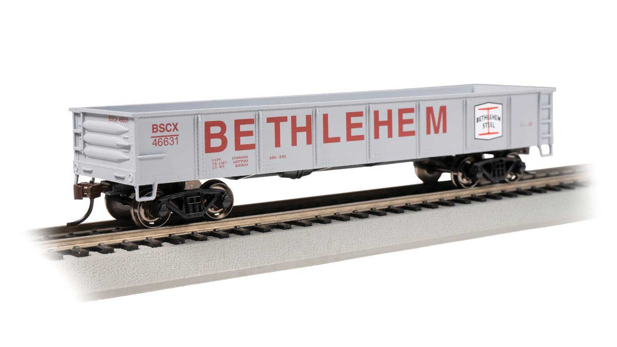 40' Gondola - Ready to Run - Silver Series(R) -- Bethlehem Steel #46631 (gray, red)